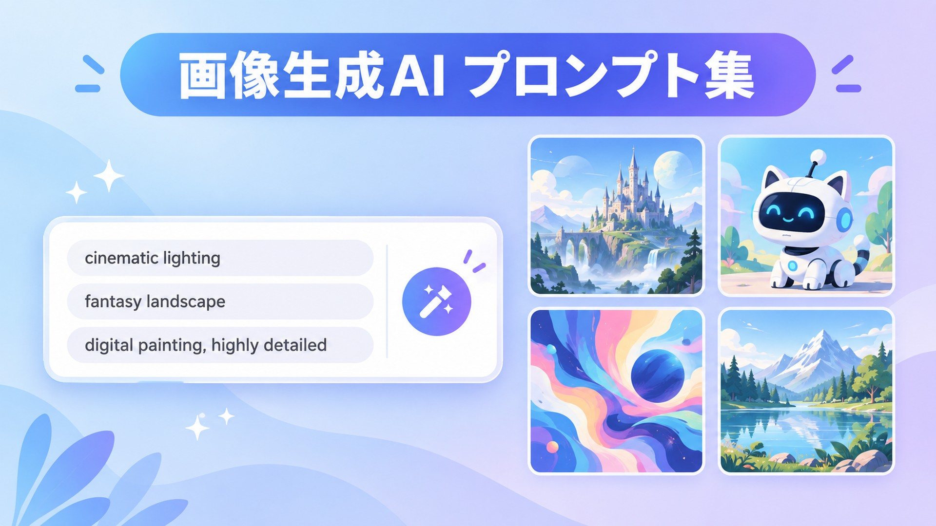 【2026年版】画像生成AIのプロンプト（呪文）一覧｜初心者向けのコツと書き方